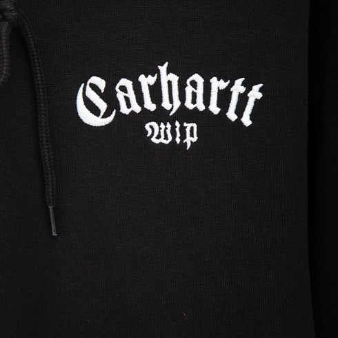 Carhartt WIP Hooded Onyx Script Sweat Black/White I032865.0D2.XX.03 Degli Uberti